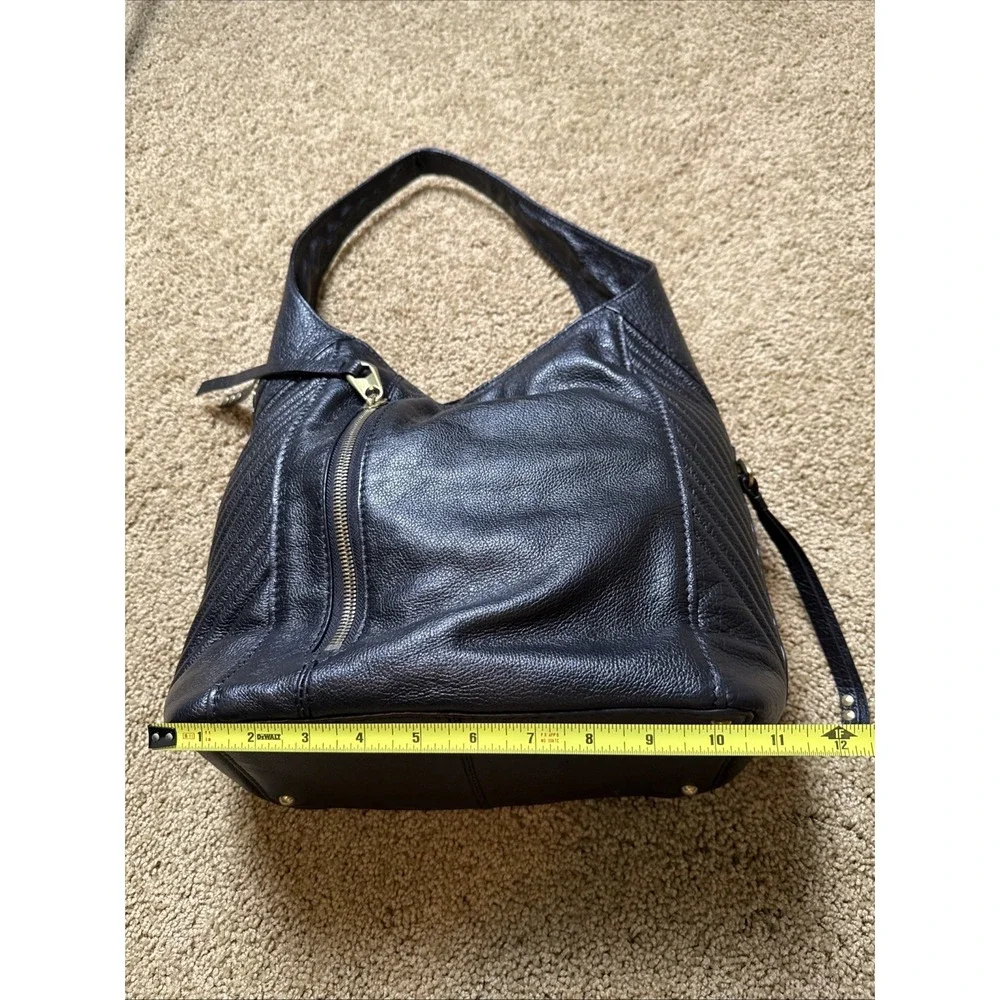 OrYany Black Luciana Pebbled Leather Women's Large Hobo Handbag A267112 EUC